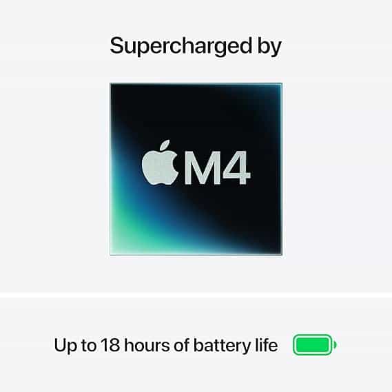 13-inch MacBook Air: Apple M4 chip with 10-core CPU and 8-core GPU, 16GB, 256GB SSD - Midnight (MW123HN/A)-LAPTOP-APPLE 