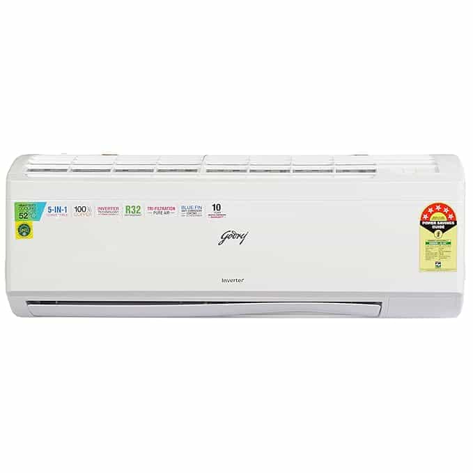 HIC 12J5TGWA (1.0 TON)(5 STAR)(40101701SD01746)-AIR CONDITION INVERTER-GODREJ