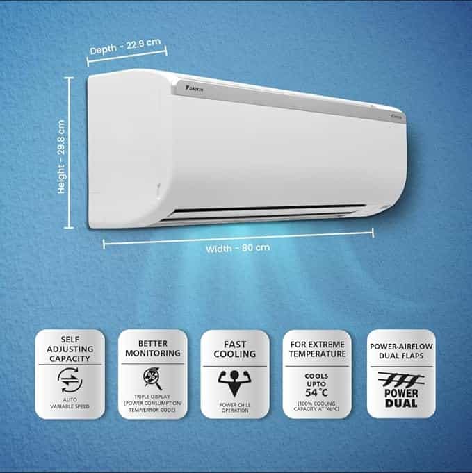 FTQ35 (1.0 TON)(2 STAR)-AIR CONDITION SPLIT-DAIKIN