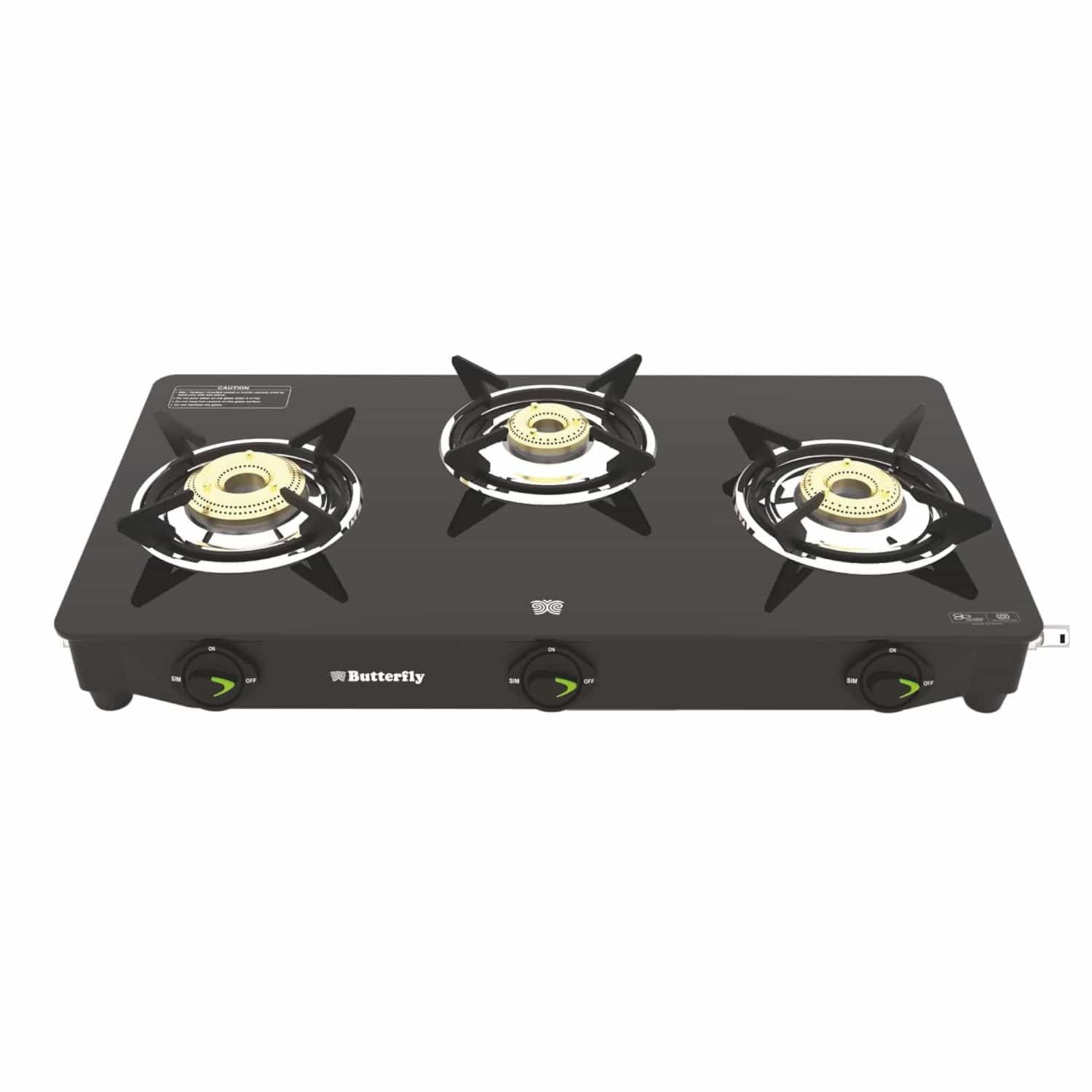 BLEU RAY 3B (GLASS TOP)(TRIBL3B00020) GAS STOVE BUTTERFLY