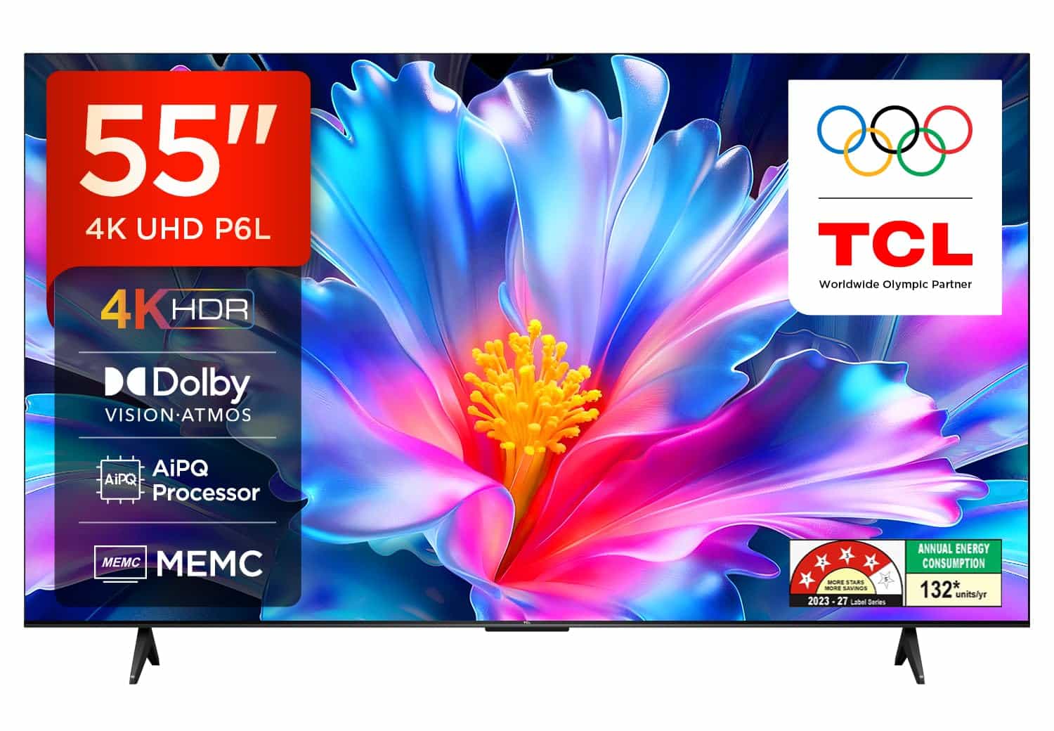 55P6L (4K UHD SMART GOOGLE TV) QLED UHD TCL
