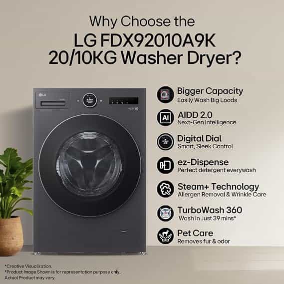 FDX92010A9K.AEBQELI-(20.0KG WASHER & 10.0KG DRYER)(MIDDLE BLACK)(1400 RPM)(WIFI)(8806096512142)-WM-FL-LG