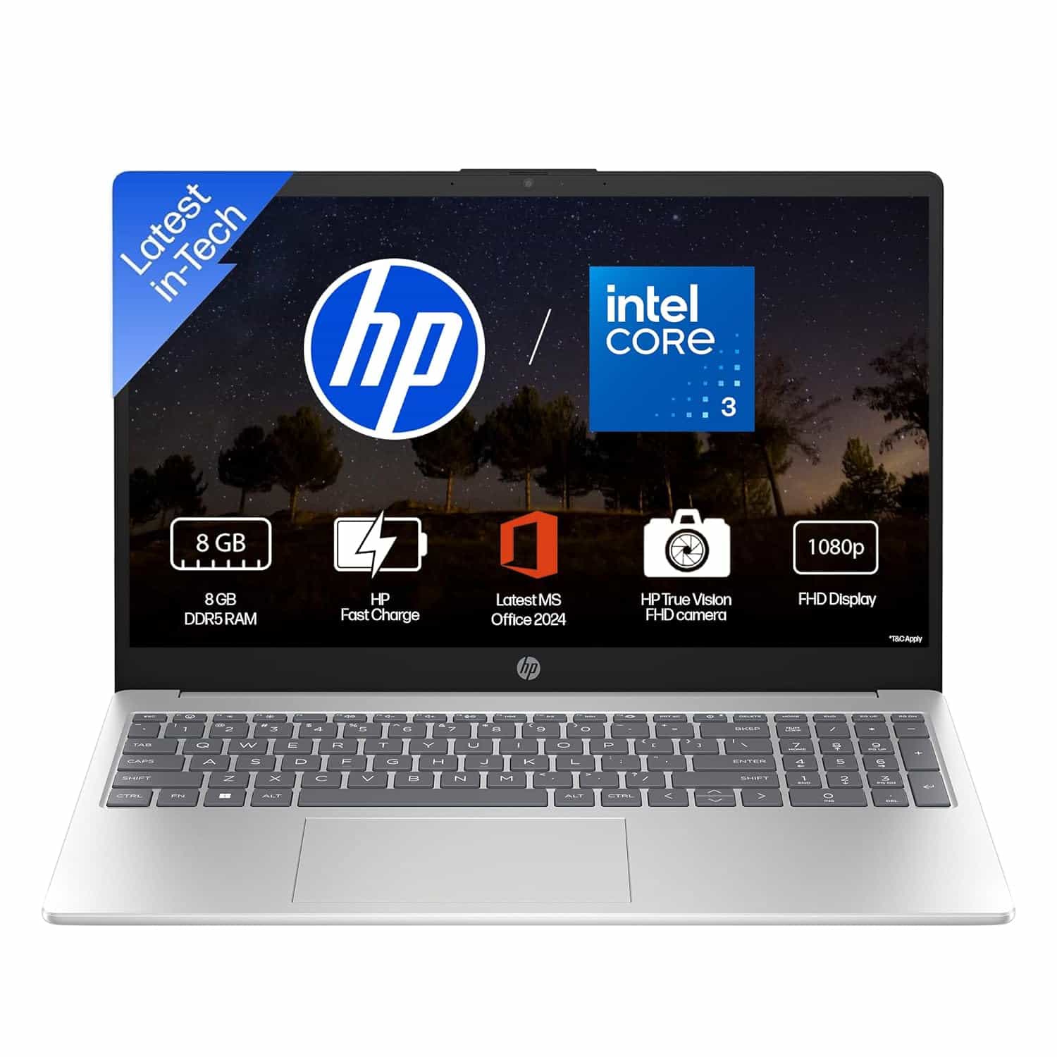15-FD0835TU (Intel Core i3 100U)(8GB RAM / 512 SSD) Intel UHD 15.6 inches Win11 LAPTOP HP