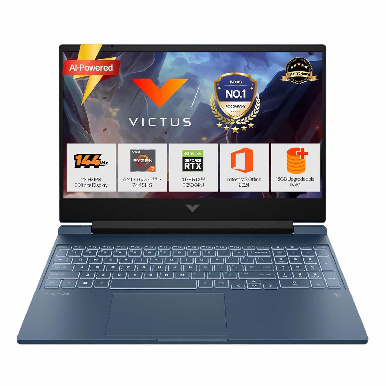 15-FB3355AX (Ryzen 7)(16GB)(512GB SSD)(15.6 FHD)(Win 11, RTX 3050 6GB) LAPTOP HP