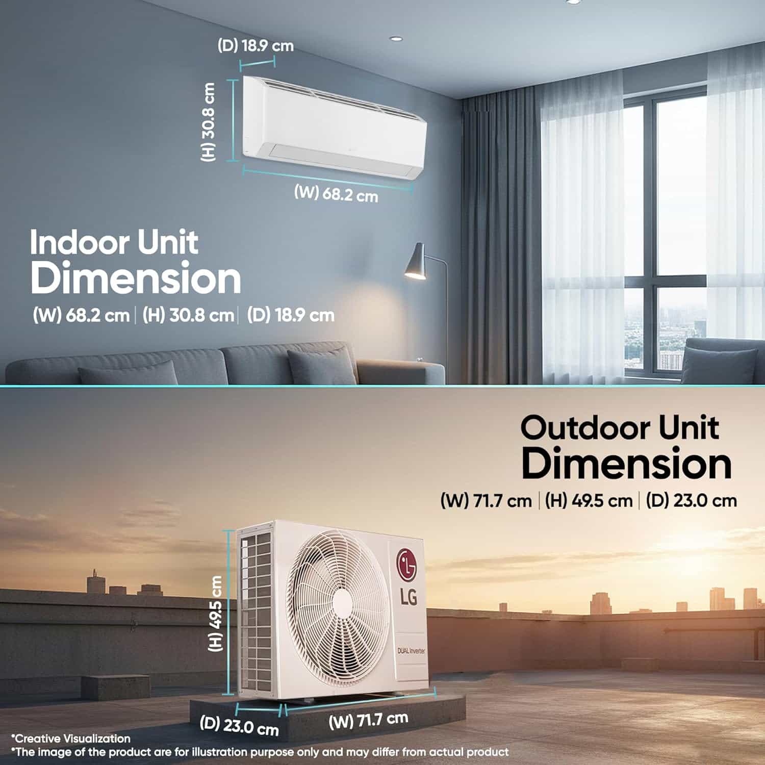 AS-Q11KNVE (0.8 TON)(2 STAR)(8806096679449)-AIR CONDITION INVERTER-LG