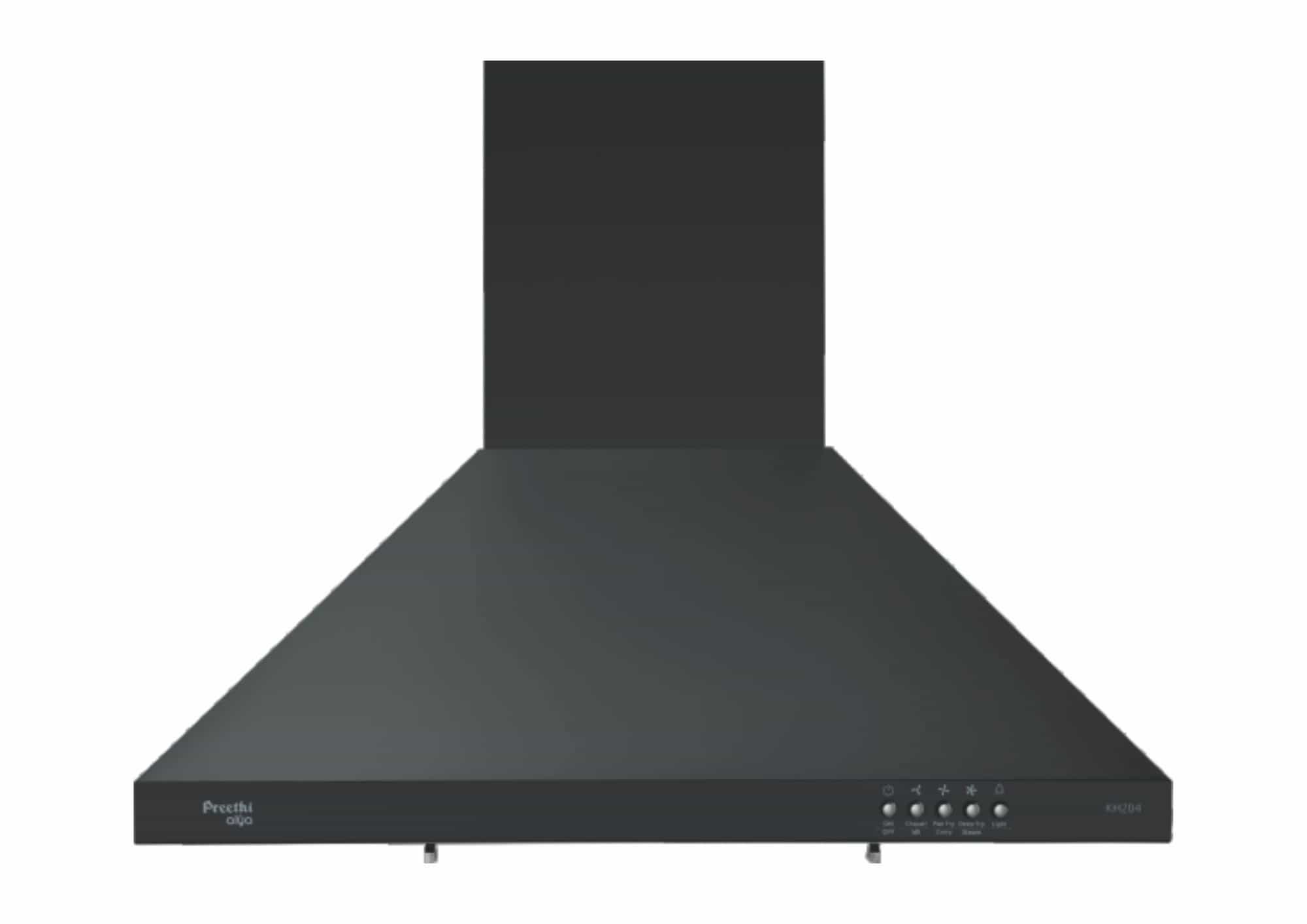 ALYA KH204 (BLACK)(60CM)(1100M3HR)(WITH DUCT) - ELECTRIC CHIMNEY - PREETHI