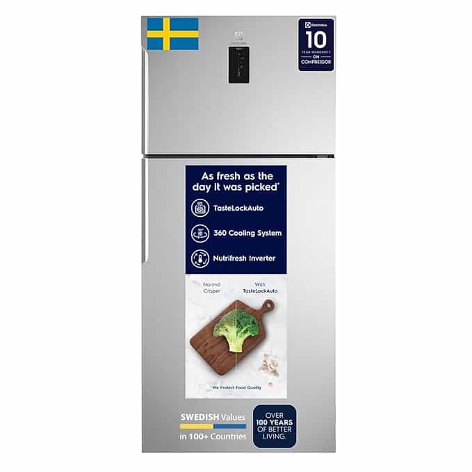 ETE5700C-A RIN - (573 LTRS)(ARCTIC SILVER STEEL)(TOP FREEZER) - REF-FF - ELECTROLUX