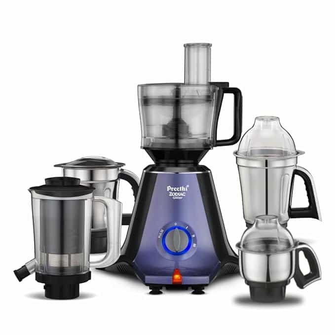 GLITTER ZODIAC (5JARS)(750WATTS)(MG264)(11000449) - MIXER GRINDER - PREETHI