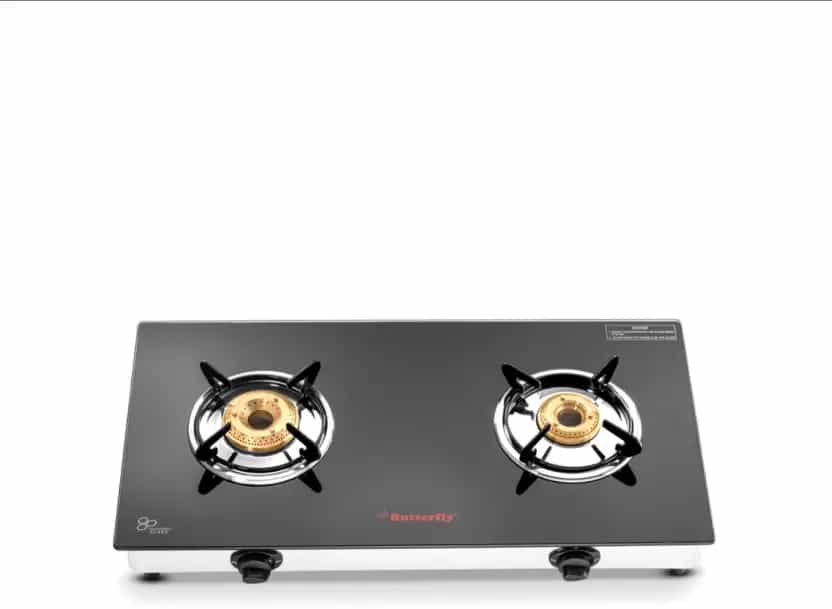 RADIANT JUMBO (2 BURNER)(GLASS TOP)(L3940B00000) - GAS STOVE - BUTTERFLY