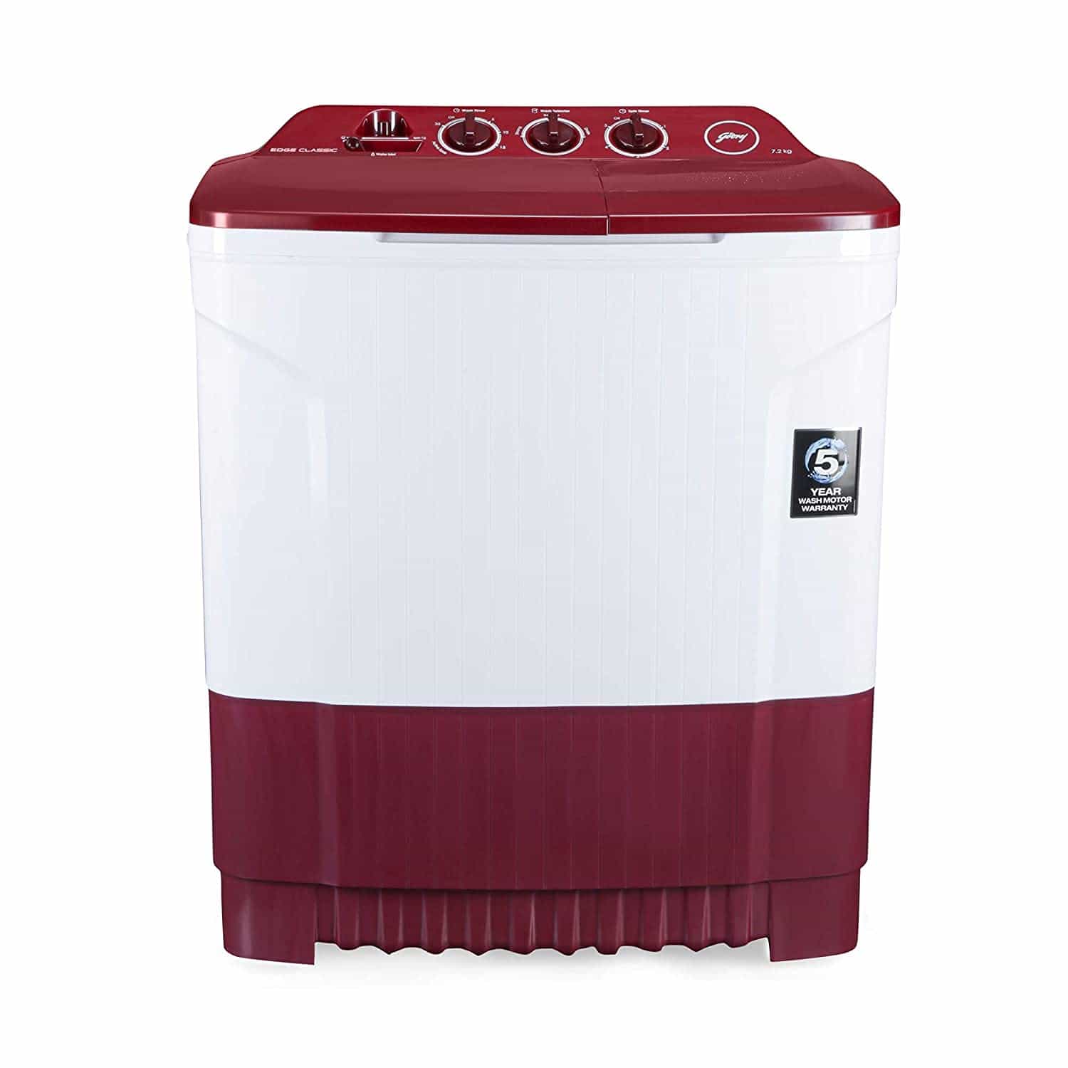 WS EDGE CLS+ 7.2 (WINE RED)(TN3 M) - (7.2 KG) - WM-SA - GODREJ