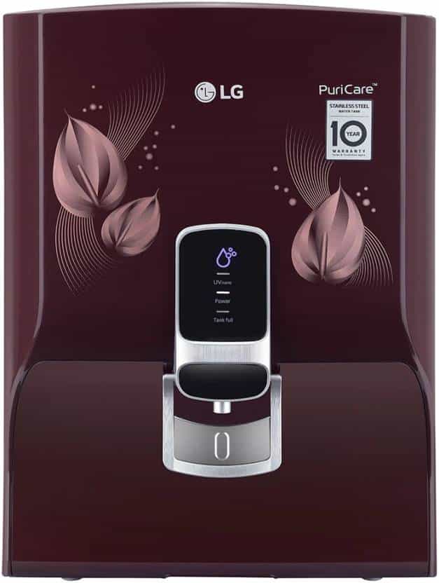 WW174NPC (RP+UV)(MINERAL BOOSTER)(MAROON FLORAL) - WATER PURIFIER - LG