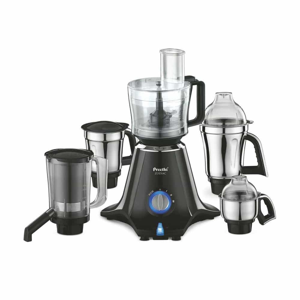 ZODIAC (4JAR+1MASTER CHEF+ JAR)(CITRUS+ATTA KNEADING+CHOPPER)(11000267) - MIXER GRINDER - PREETHI